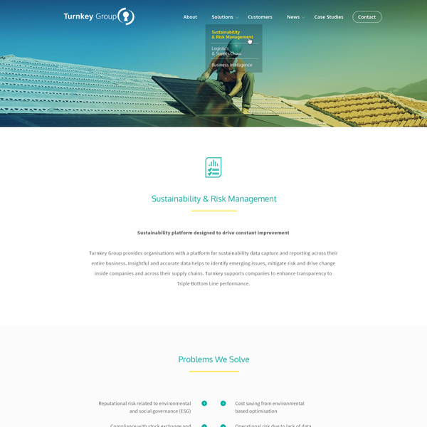 Turnkey Group Solutions page